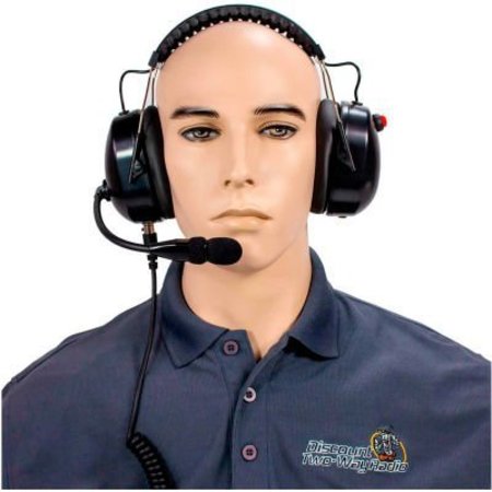 DISCOUNT TWO-WAY RADIO RCA High Noise Reduction Two-Way Radio Headset, Over the Head, Dual Muff HS65NR-X93